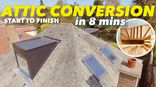 ATTIC CONVERSION START TO FINISH - ArchitectBuilder shows you how in 8 minutes