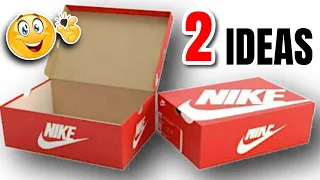 2 MANUALIDADES PARA DECORAR y RECYCLAR TUS CAJAS DE ZAPATOS VIEJAS