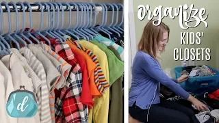 Tricks to ORGANIZE and MAINTAIN kids’ closets (easy system as they grow!)