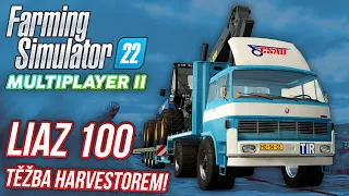 LIAZ 100 A TĚŽBA HARVESTOREM! | Farming Simulator 22 Multiplayer S02 #08