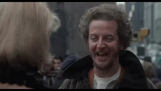 Home Alone 2 Marv gets slapped and punched by a women scene 4K