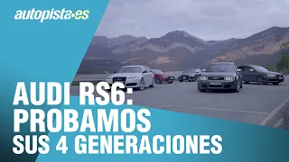 🚘 Probamos las 4 GENERACIONES del Audi RS6 🚘 ❗QUÉ LOCURA!!!❗ | Autopista.es