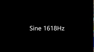 Sine 1618Hz Audio Only