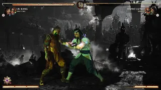 Mortal Kombat 1 Janet Cage kameo fatality killing blow with audio description