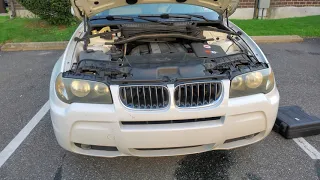 Coolant leak detection BMW X3 E83 M54