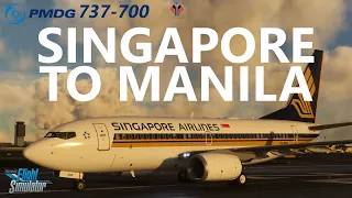 PMDG 737 Singapore to Manila - VATSIM Event on Microsoft Flight Simulator