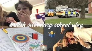 a day in the life of BRITISH SECONDARY SCHOOL | vlogmas