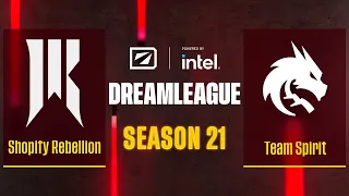 Dota2 - Shopify Rebellion vs Team Spirit - Game 1 - DreamLeague Season 21 - Playoffs