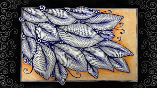 Making Curvy Leaf doodles | Miss Betsi's pattern # 5