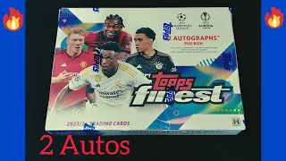 2023-24 Topps Finest UEFA Champions League - 2 Autos 🔥 Hobby Box Review ⚽