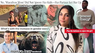 Man vs. bear, "marathon mom", and *popping the balloon* on the gender wars discourse