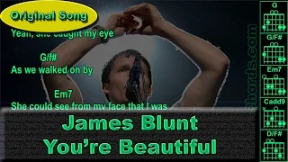 James Blunt - You're Beautiful - Original - Guitar Chords (0002-A1)