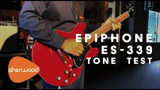 Epiphone ES-339 Tone Test - Sherwood Music