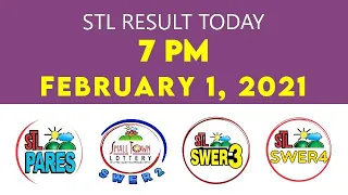 STL RESULT TODAY FEBRUARY 1, 2021 7PM | STL MINDANAO | STL VISAYAS | PARES | SWER2 | SWER3 | SWER4