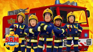 aventures de l'équipe de pompiers | 1 heure de compilation | Sam le Pompier | Dessins animés