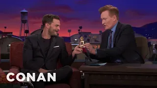 Conan Presents Jamie Dornan His Razzie Award | CONAN on TBS