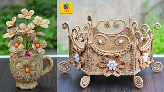 Home decorating idea handmade | Jute Craft Decoration Design | Jute Art & Crafts #2