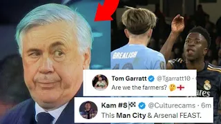 FOOTBALL WORLD REACT TO MAN CITY LOSS TO REAL MADRID ON PENALTY | MAN CITY VS REAL MADRID REACTIONS