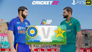 Cricket 22 PS5 Gameplay | India Vs Pakistan | Asia Cup | Most Thrilling Match Ever |