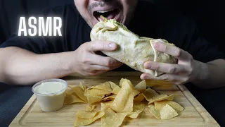 ASMR eating Chipotle burrito NO TALKING