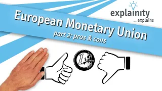 European Monetary Union explained - part 2: pros & cons  (explainity® explainer video)