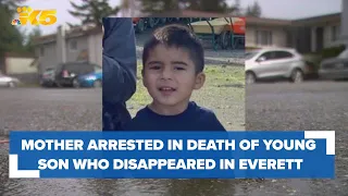 Mother arrested in death of 4-year-old son who disappeared in Everett