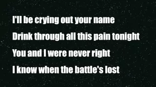 Crying out your name - Loreen - Lyrics on screen