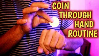 VISUAL ONE COIN ROUTINE By Ogie / Learn these and more on PROJECT COIN THROUGH HAND