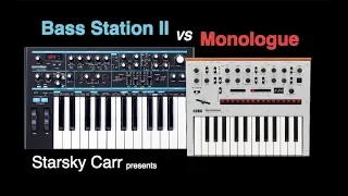 Bass Station 2 vs Monologue: comparison, tutorial, review and demo