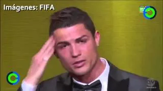 Las lágrimas de Cristiano Ronaldo al ganar el Balón de Oro 2013