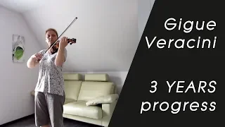 3 Years Violin Progress - Gigue Veracini