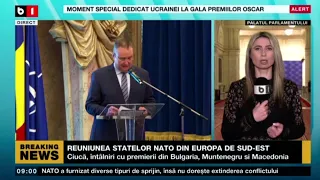 CIUCĂ PARTICIPĂ LA REUNIUNEA STATELOR NATO DIN EUROPA DE SUD-EST_Știri B1_28 mar 2022