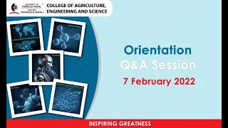 CAES Orientation 2022 - Q&A session - 7 Feb