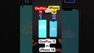 OnePlus 11 vs iPhone 14 Speed Test #shorts
