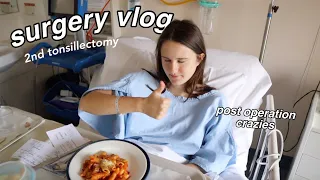 SURGERY VLOG... getting my tonsils out (again) & post operation aftermath