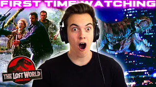 *IT GOT OUT!?* Jurassic Park: The Lost World | First Time Watching | (reaction/commentary/review)