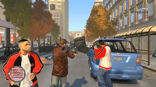 GTA 4 -  Police Shootout (with Dwayne's Backup) + Six Star Escape