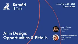 IT talk "AI in Design: Opportunities & Pitfalls"