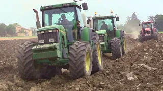 EPIC plowing, tractor show & open pipe sound | Aratura Fodico - Fiatagri, NewHolland, CAT, JohnDeere