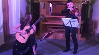 I.Albeniz Asturias Ekaterina Pushkarenko guitar ,Kirill Zapolsky violin improvisation.