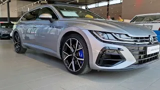 Volkswagen Arteon Shooting Brake R Walk Around in 4K Pyrit Silver 20" Estoril