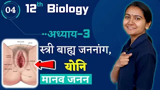 L-4, स्त्री बाह्य जननांग, योनि | Explain With Model | अध्याय-3, मानव जनन | Human Reproduction | Bio