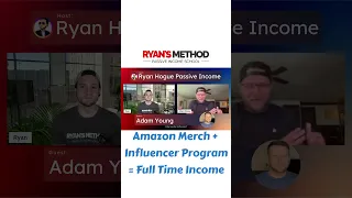REPLACE A FULL TIME SALARY W/ AMAZON MERCH + AMAZON INFLUENCER PROGRAM w/ ADAM YOUNG #shorts