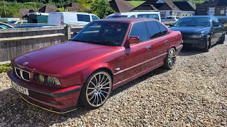 BMW e34 5 series Deep Service - oil, filter change before Rocker cover install. Sump plug location