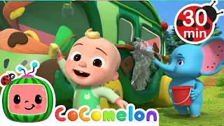 Washing the Magical Bus! | CoComelon | 🚌Wheels on the BUS Songs! | 🚌Nursery Rhymes for Kids