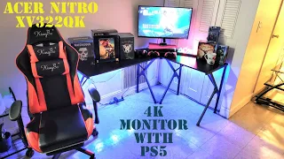 Acer Nitro XV322QK 4k Gaming Monitor With PS5 Review