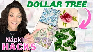 GENIUS Dollar Tree DIY Napkin HACKS You Will Love