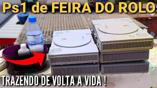 Playstation 1 FAT de Feira do rolo | RESTAURAÇÃO COMPLETA // Droop's Games