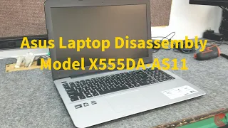 Asus laptop disassembly, Remove Motherboard, Hard Drive, Optical Drive