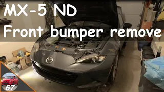 How to remove MX-5 ND front bumper